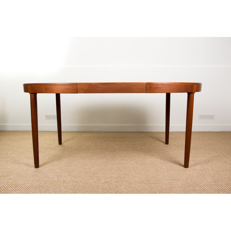 Vintage Danish Teak Extendable Dining Table by Harry Ostergaard 1960