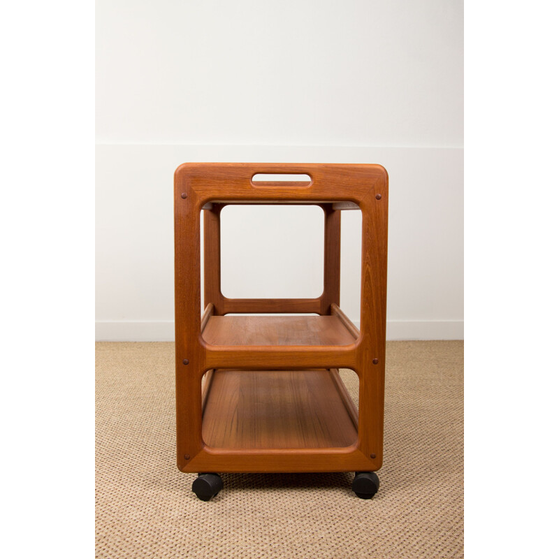 Vintage Danish teak trolley with 3 levels 1970