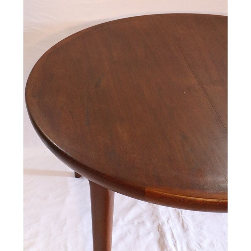 Table vintage extensible scandinave V.V Mobler en teck 1960