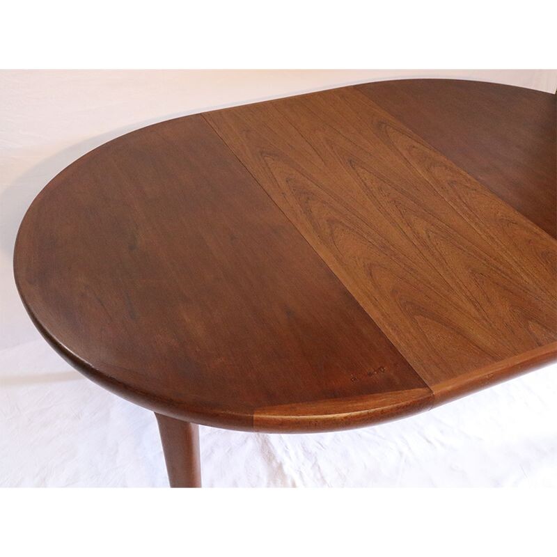 Vintage extensible table by V.V Mobler teak  Scandinavian 1960