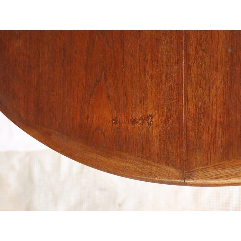 Vintage extensible table by V.V Mobler teak  Scandinavian 1960