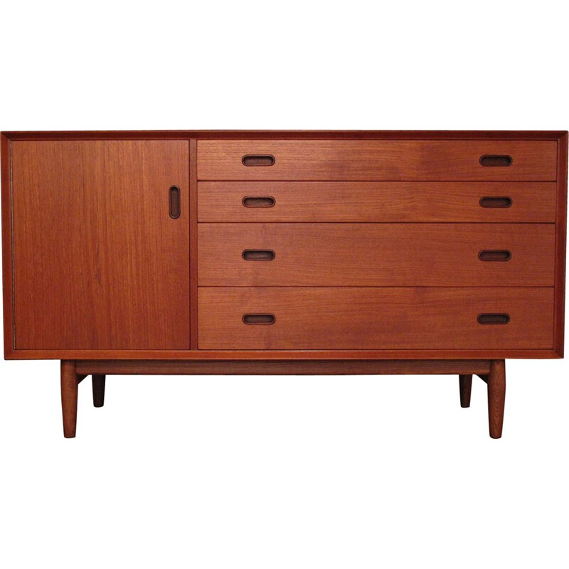 Vintage Arne Vodder Teak and Oak Sideboard For Sibast 1950