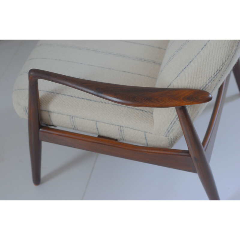 Vintage Teak Highback Armchair by Alf Svensson 1960