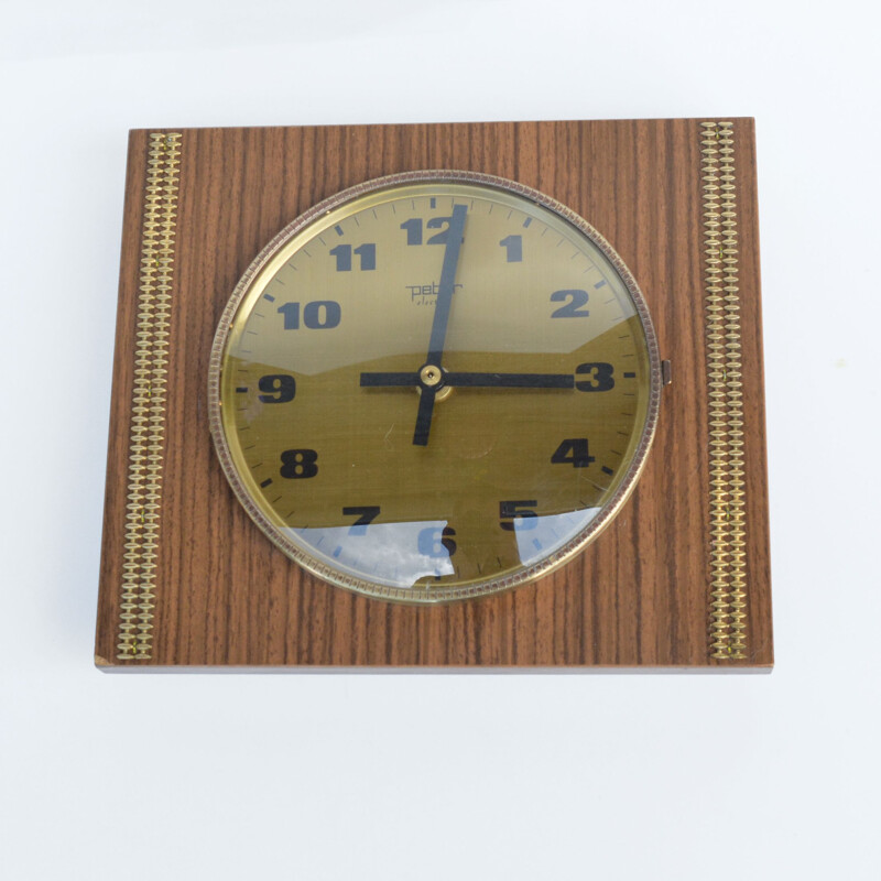 Reloj de pared vintage de Peter Electric Alemania 1970