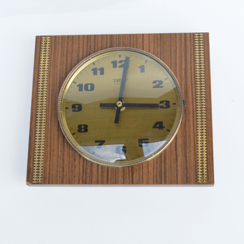 Vintage wall clock by Peter Electric Germany 1970s