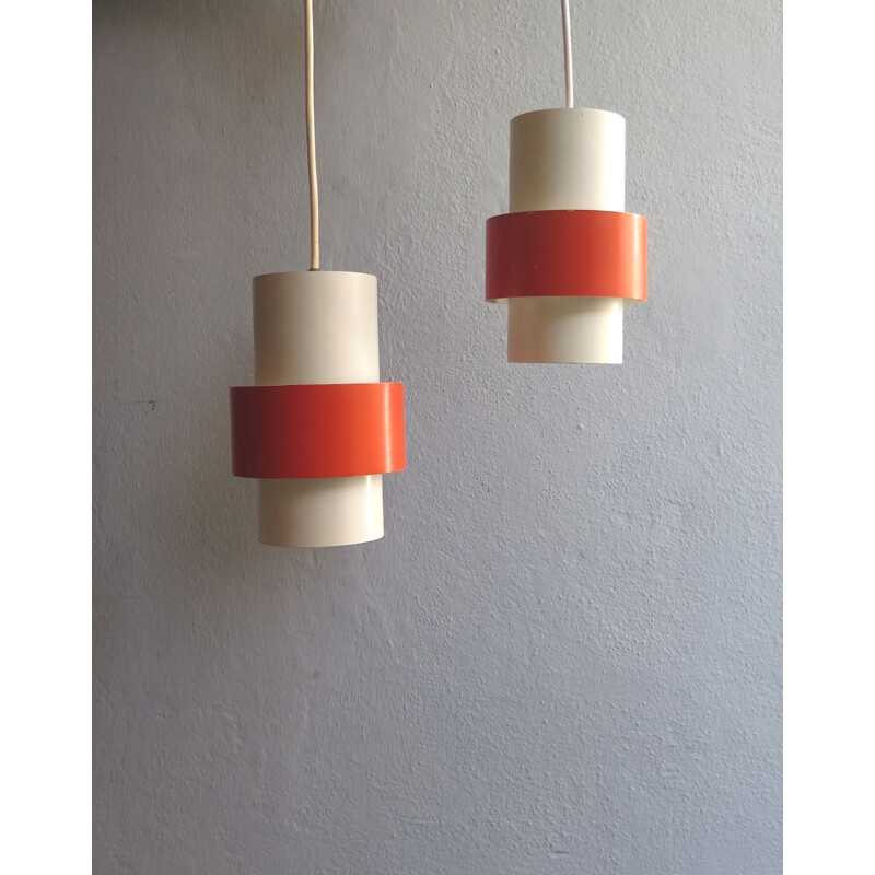 Pair of vintage pendant lamps, Denmark