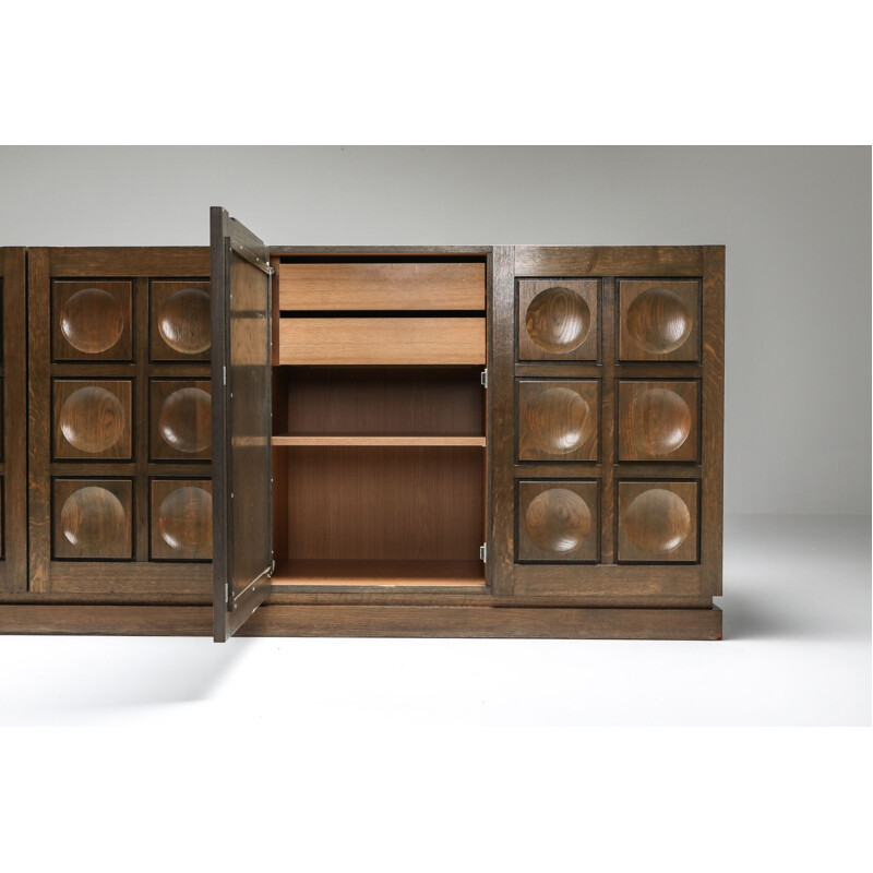 Vintage Graphical sideboard in oak 1970s