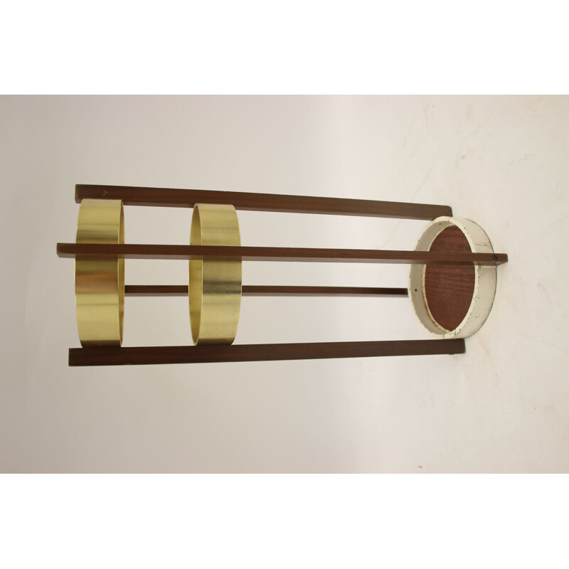 Vintage brass umbrella or cane holder 1960