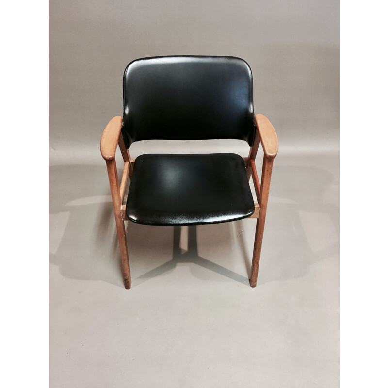 Vintage Erik Buck armchair Scandinavian 1950