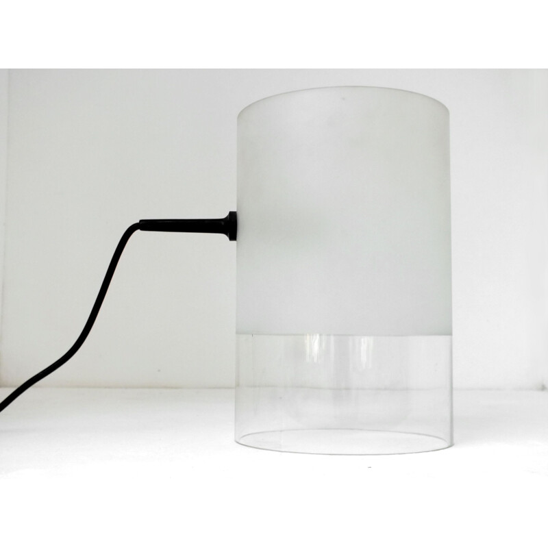 Fatua vintage bureaulamp in Fontana Arte glas van Guido Rosati Italië 1970