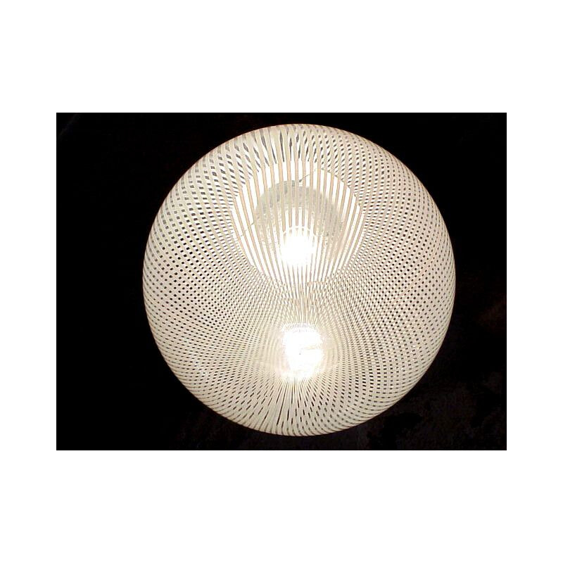 Venini diaz de santilana lampada a sospensione in cristallo vintage design 1970