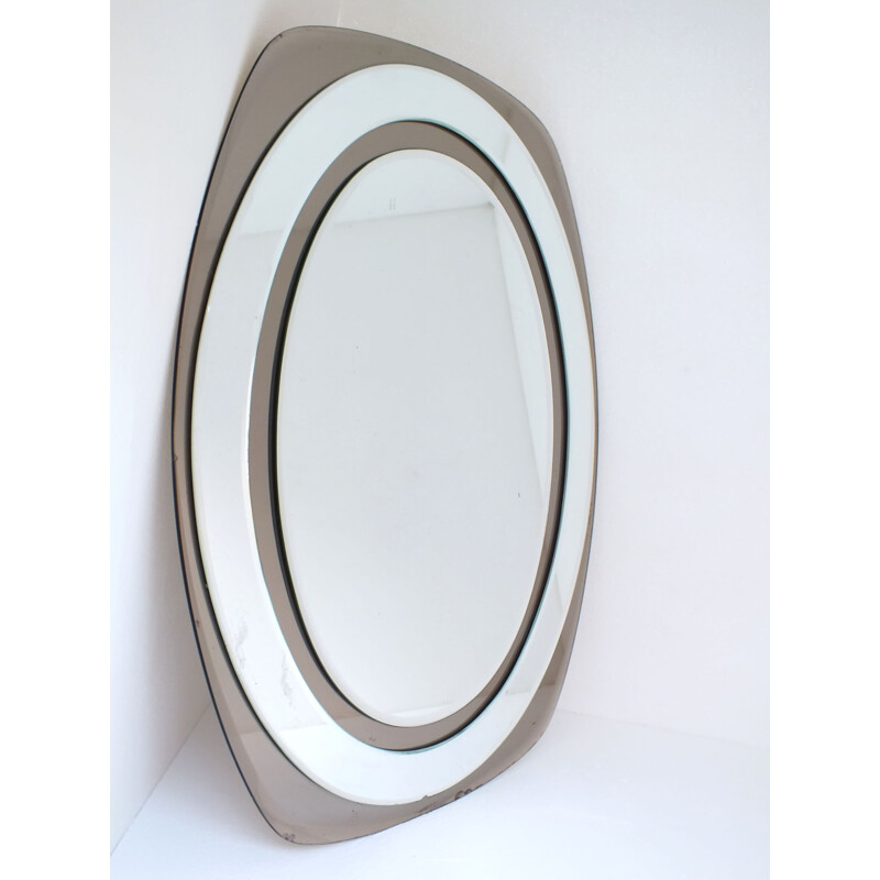 Miroir vintage Metalvetro Galvorame 1960