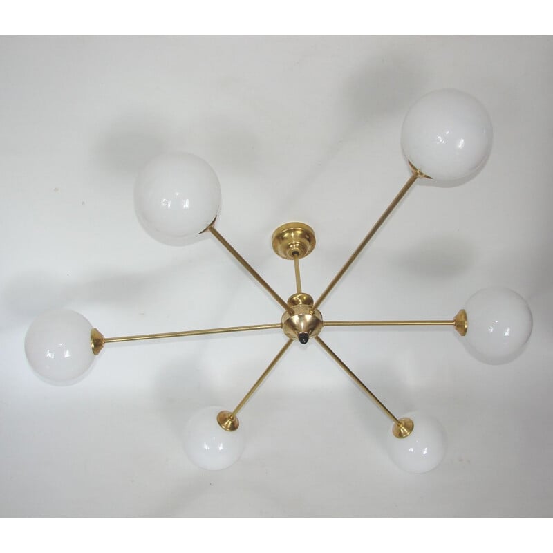 Vintage chandelier, Stilnovo Italian 1960s