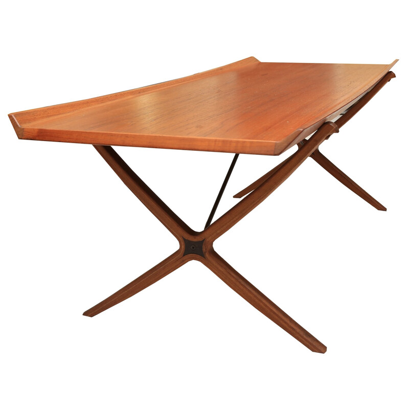 Vintage "AX" coffee table, Peter HVIDT - 1960