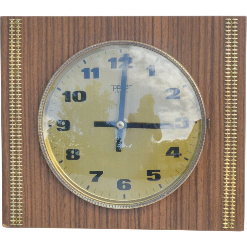 Orologio da parete vintage di Peter Electric Germania 1970