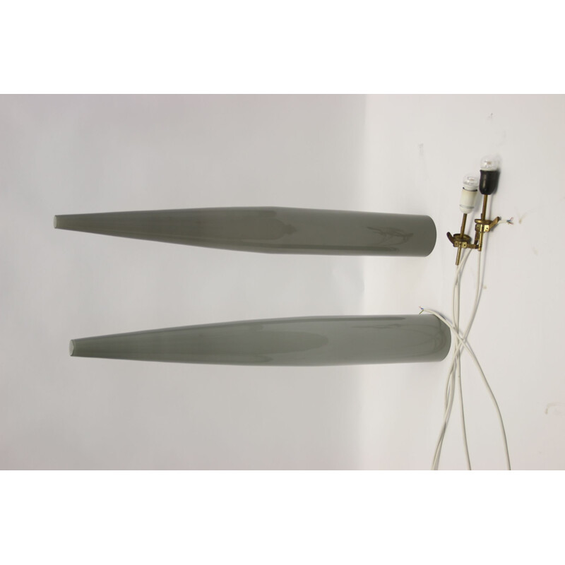Suspension vintage de Pianon Vistosi lampe parapluie 1960