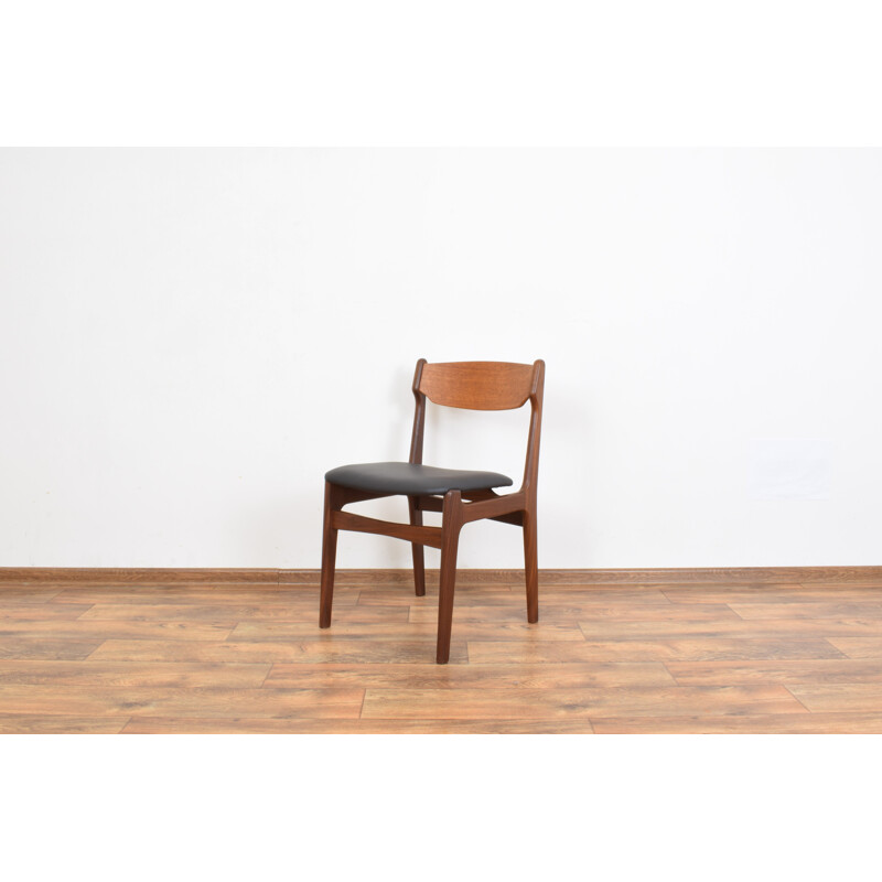 Set of 4 Mid-Century Danish Teak Dining Chairs by Erik Buch, 1960s