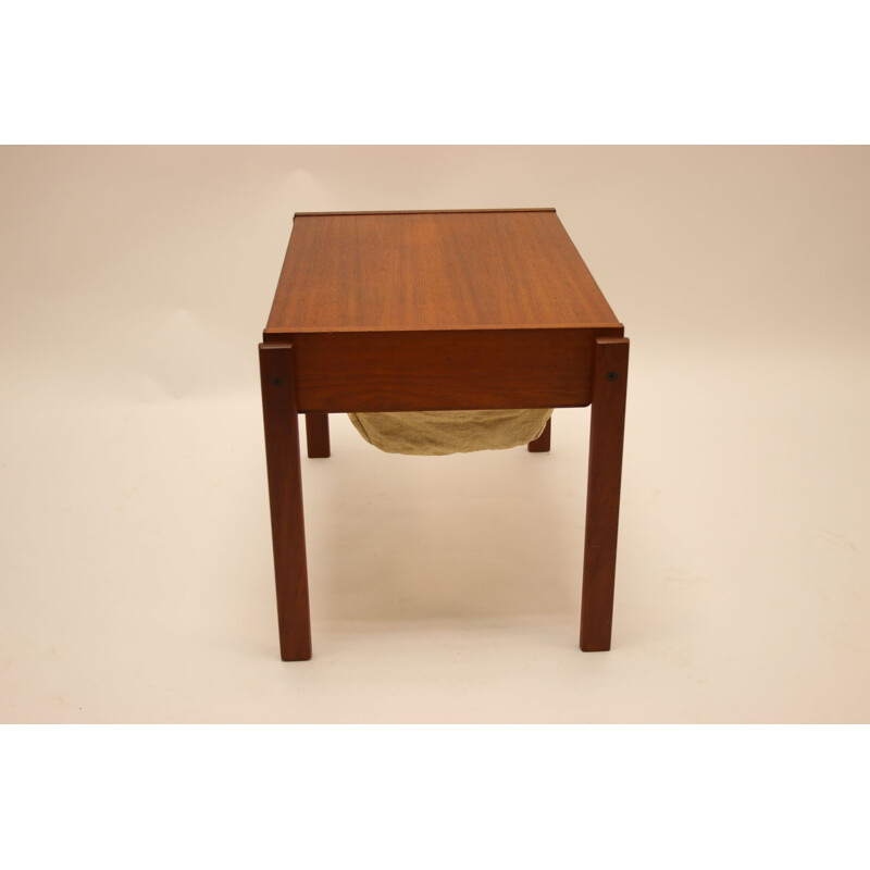 Vintage end table on Wheels Rosewood Wooden