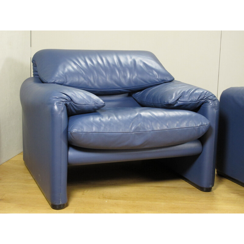 Cassina "Maralunga" pair of armchair, Vico MAGISTRETTI - 2000