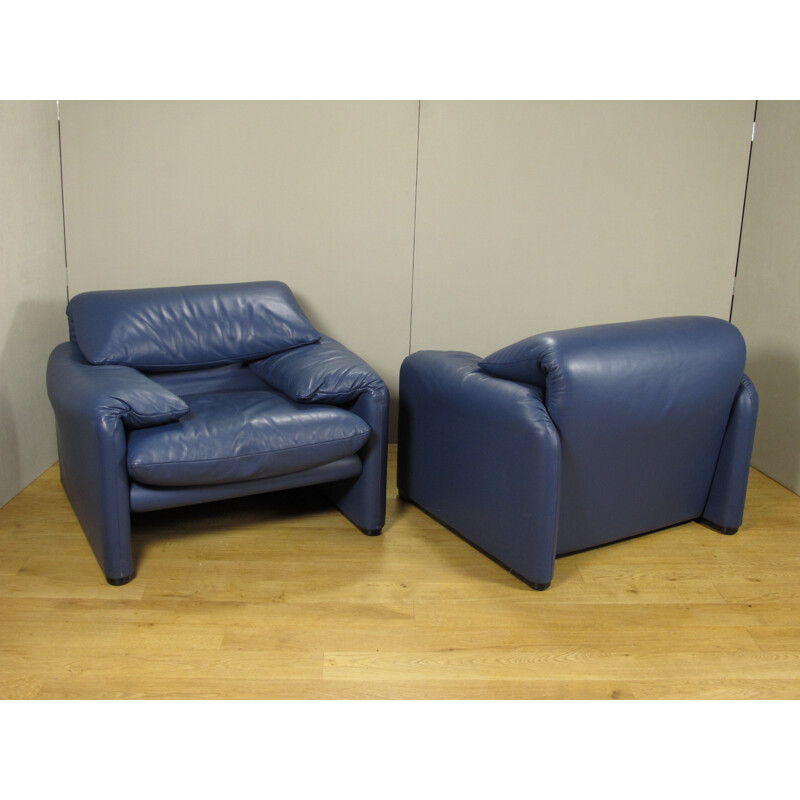 Cassina "Maralunga" pair of armchair, Vico MAGISTRETTI - 2000