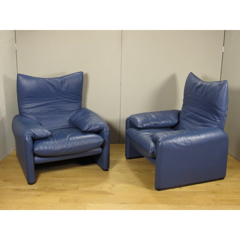 Cassina "Maralunga" pair of armchair, Vico MAGISTRETTI - 2000