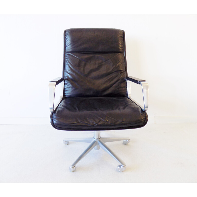 Vintage office chair by Delta Design Wilkhahn Delta 2000 Highback leather