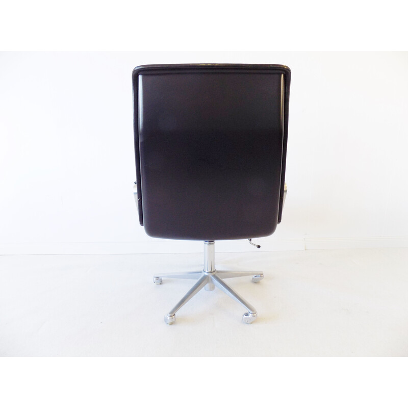 Vintage office chair by Delta Design Wilkhahn Delta 2000 Highback leather