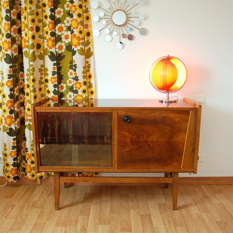 Vintage walnut sideboard -1960s