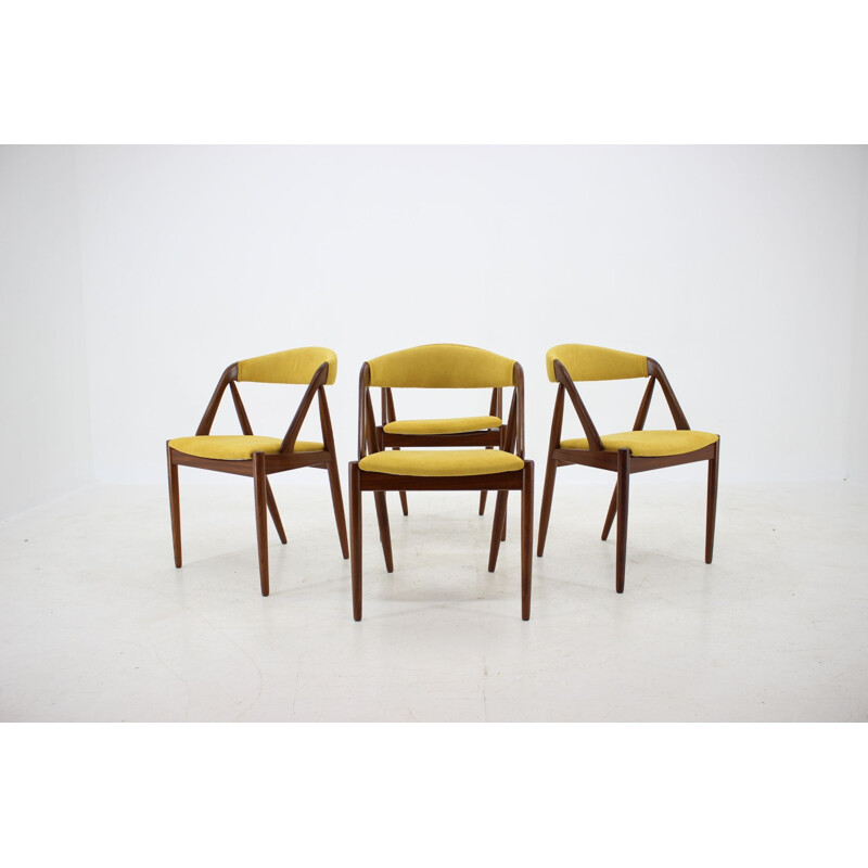 Set of 4 vintage Kai Kristiansen Teak Dining Chairs 1960s 