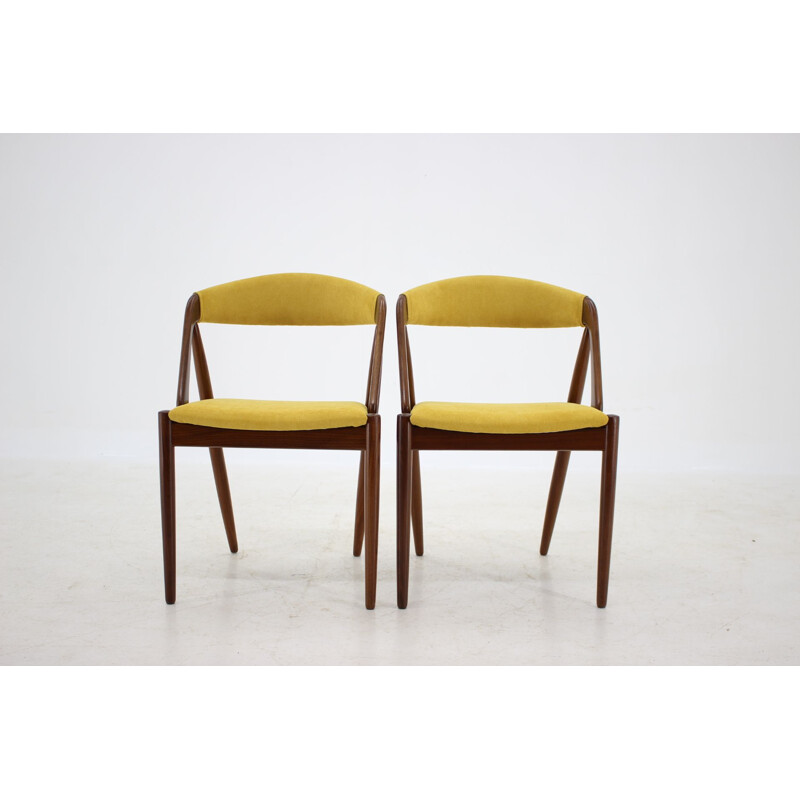 Set of 4 vintage Kai Kristiansen Teak Dining Chairs 1960s 