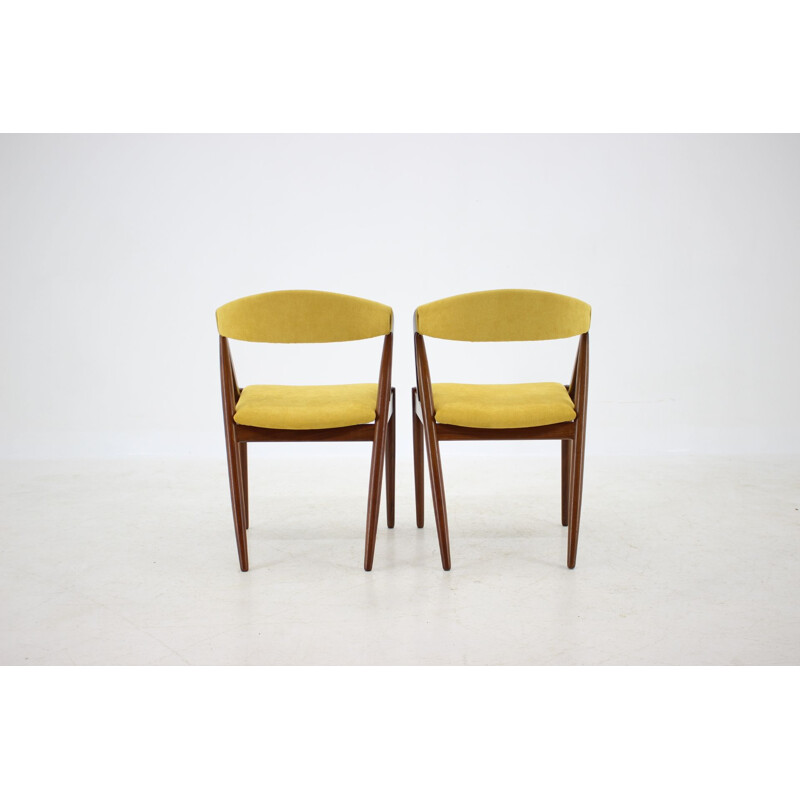 Lot de 4 vintage chaises en teck Kai Kristiansen 1960 