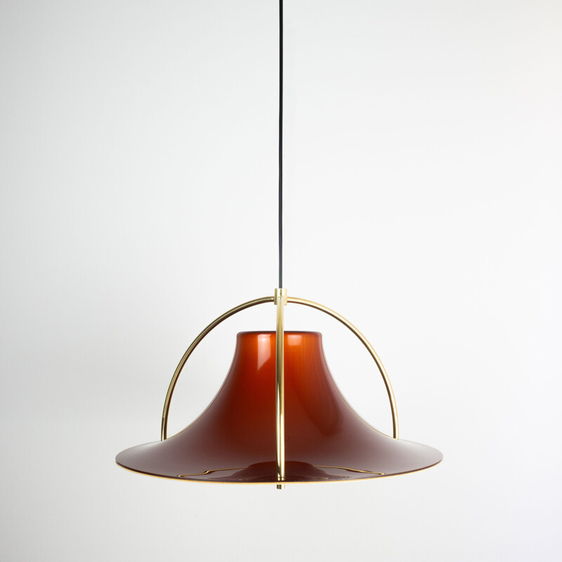 Vintage pendant lamp Single by Jo Hammerborg, Fog og Morup, Danish 1977