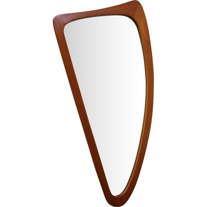 Vintage mirror in Teak harp model or organic 1960