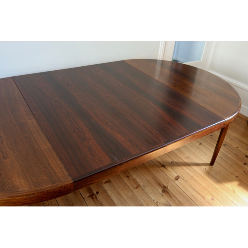 Vintage table rosewood by  Rio Johannes Andersen scandinavian 1960