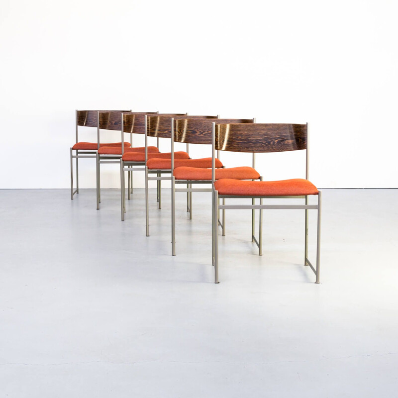 Lot de 6 chaises vintage "SM08" de Cees Braakman pour Pastoe 1960