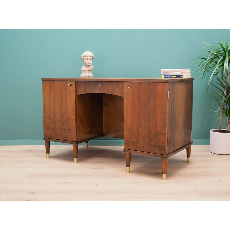 Vintage Desk walnut, Danish 1960s