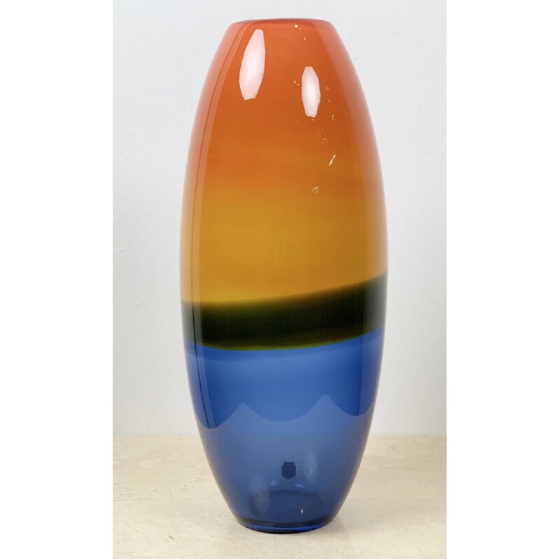 Vintage Murano vase 'Incalmo' by Gino Cenedese 1960