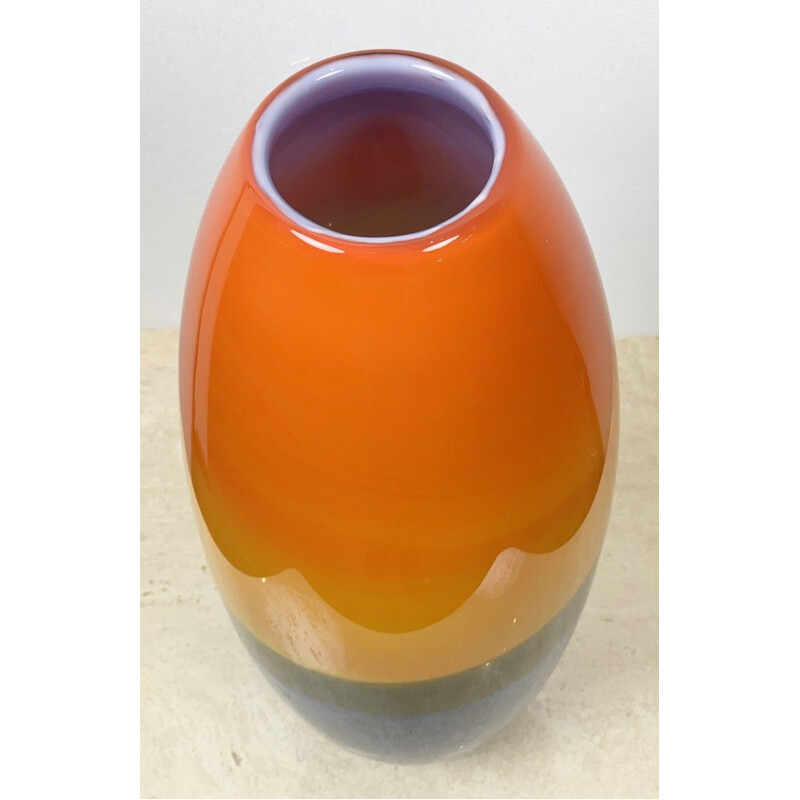 Vintage Murano vase 'Incalmo' by Gino Cenedese 1960