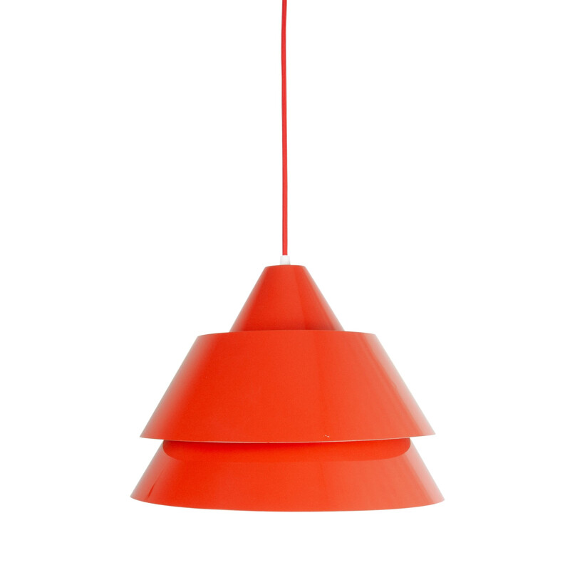 Vintage pendant lamp Zone by Jo Hammerborg, Denmark, 1969