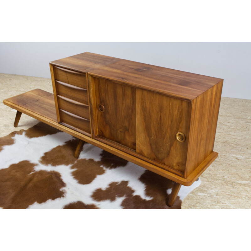 Vintage Walnut Credenza Storage by Glatzel for Fristho 1960s