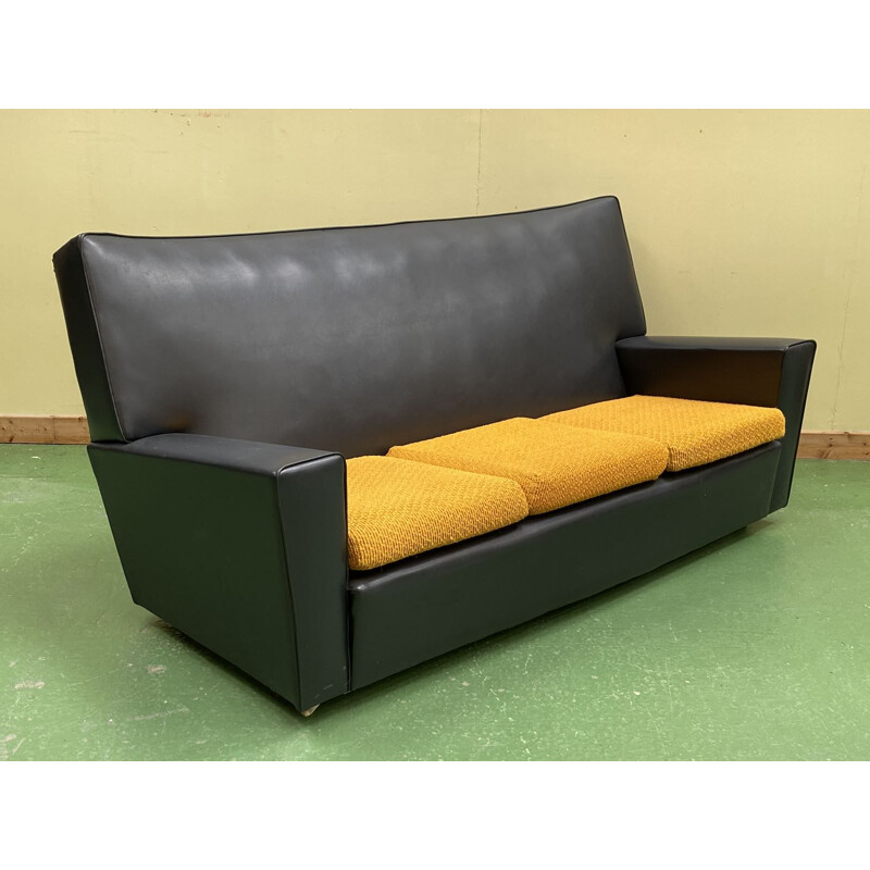 Vintage club skaï sofa 1970