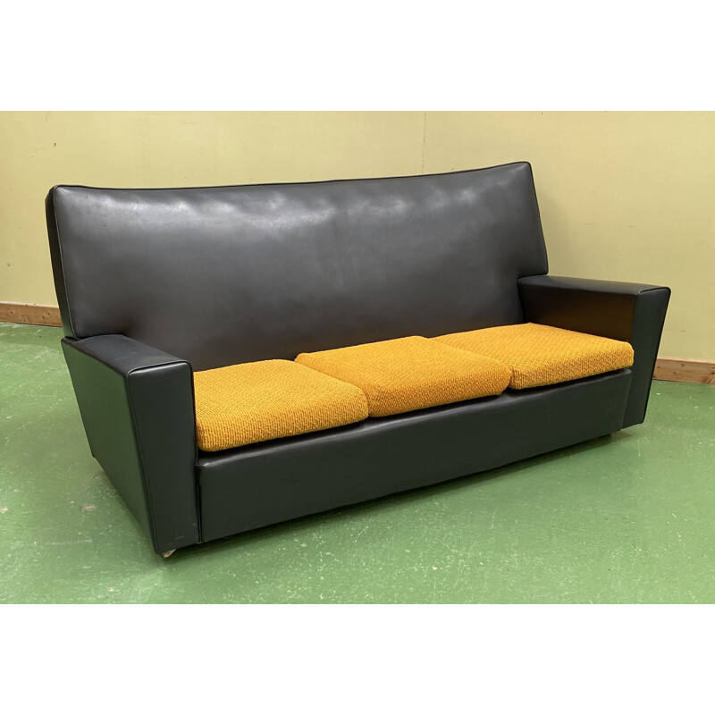 Vintage club skaï sofa 1970