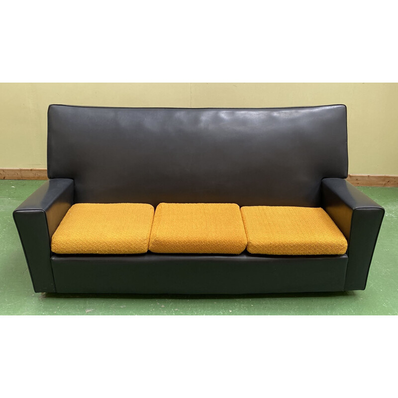 Vintage club skaï sofa 1970