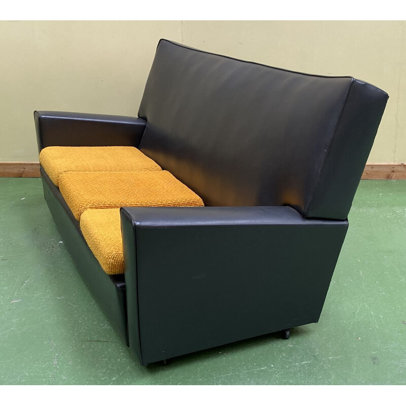 Vintage club skaï sofa 1970