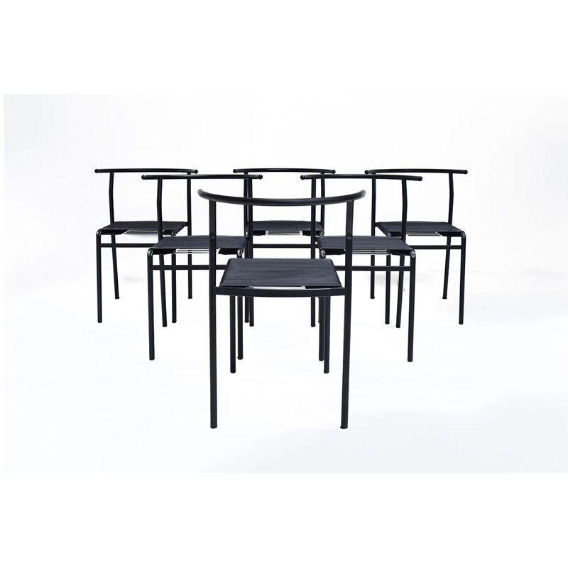 Set of 6 ’Café Chairs’ Philippe Starck for Baleri Italia, 1984, Café Costes Paris