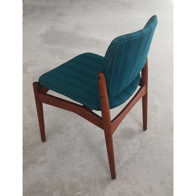 Conjunto de 4 cadeiras de capitão de teca vintage de Erik Buch para Ørum Møbelfabrik, 1960