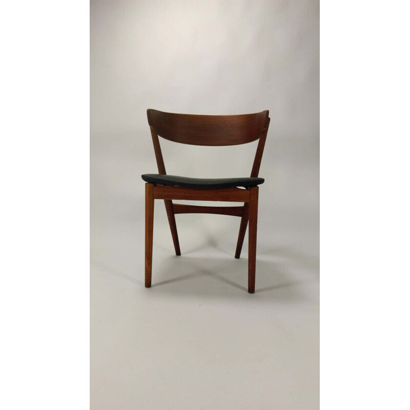 Pair of vintage teak and oak dining chairs by Helge Sibast from Denmark 1960