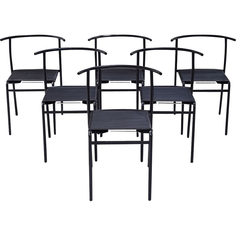 Set of 6 ’Café Chairs’ Philippe Starck for Baleri Italia, 1984, Café Costes Paris