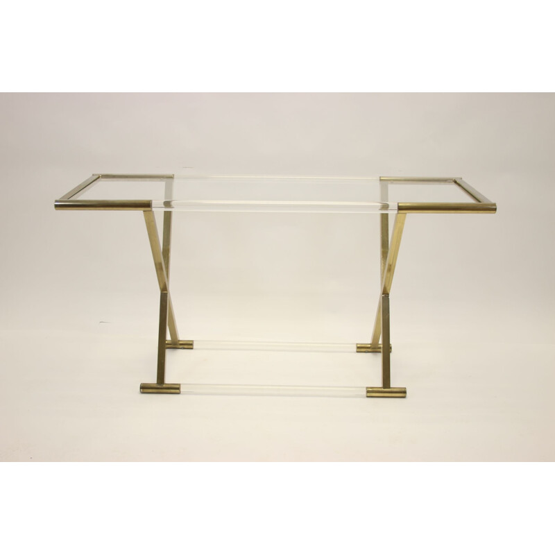 Table d'appoint vintage en X de Charles Hollis Joens