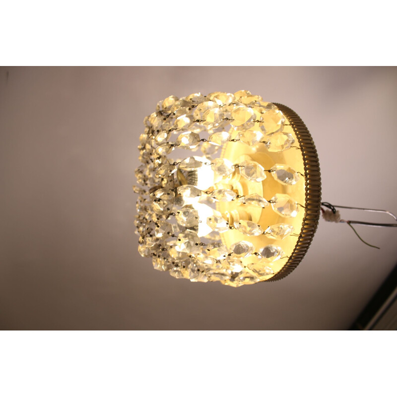 Vintage kristallen wandlamp